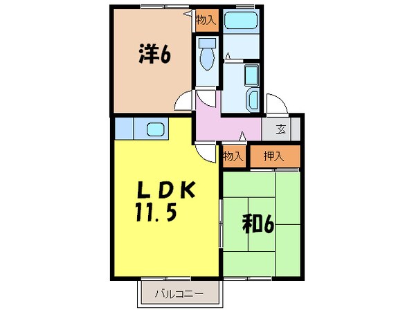 プレミール竹松本町の物件間取画像